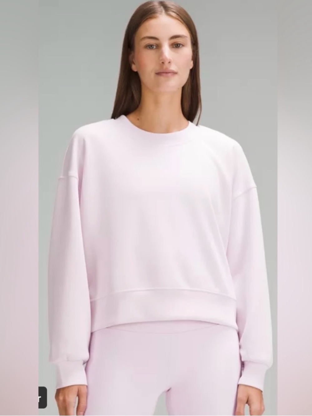 Lululemon Softstreme Perfectly Oversized Cropped Crew